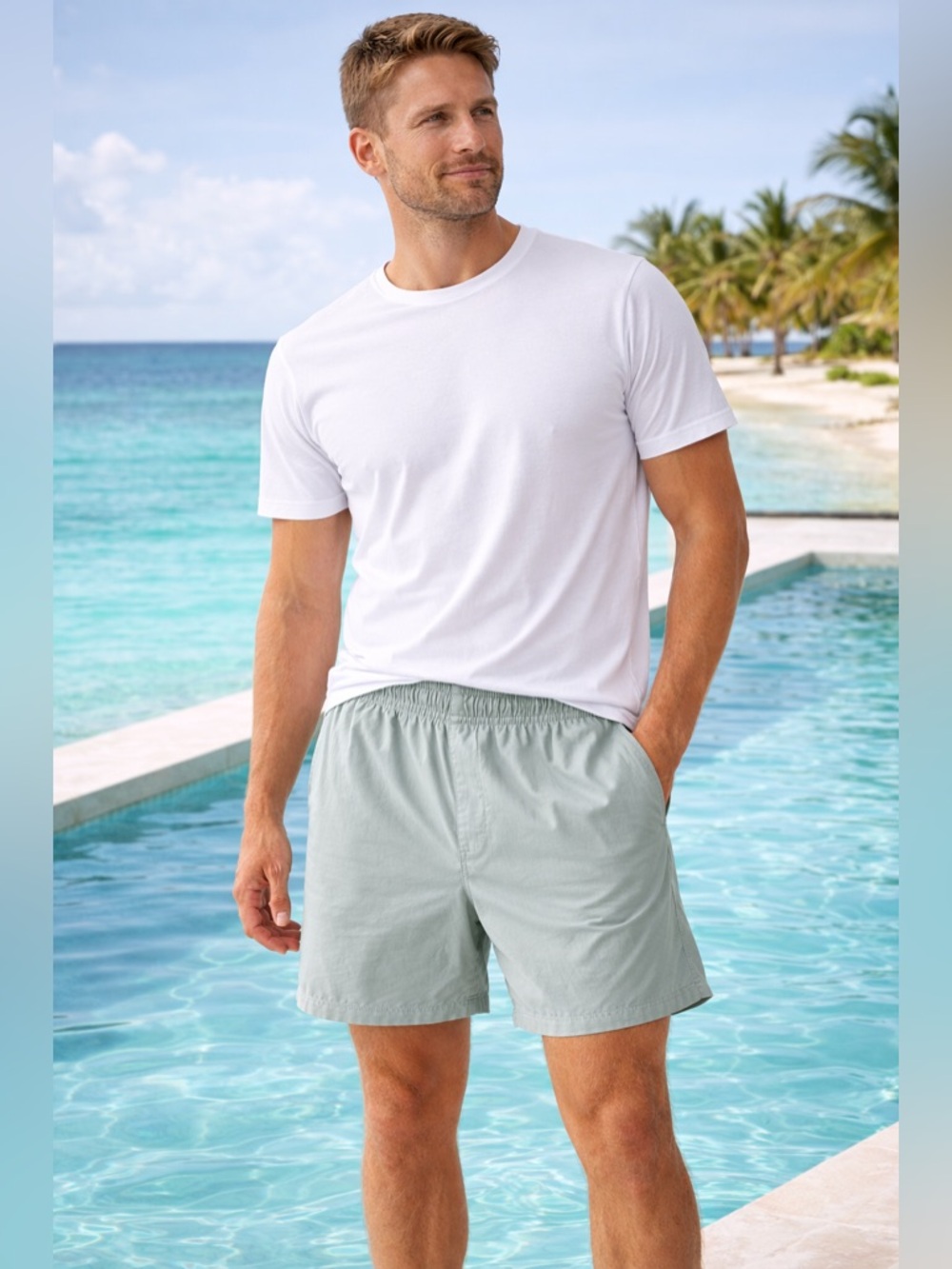 Men’s Swim‎ Trunks Gray Size S Mesh Lined Shorts